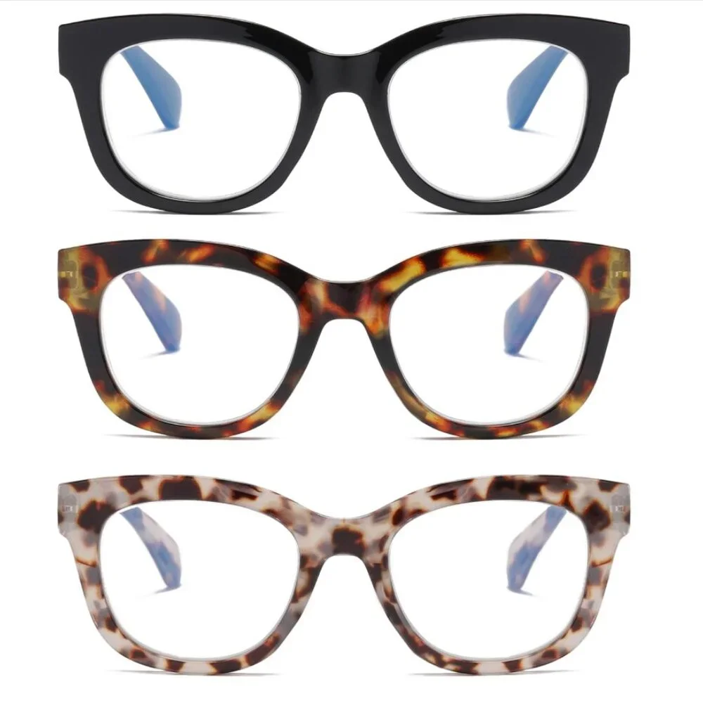 Oversized Blocking Reading Glasses 3 Pack